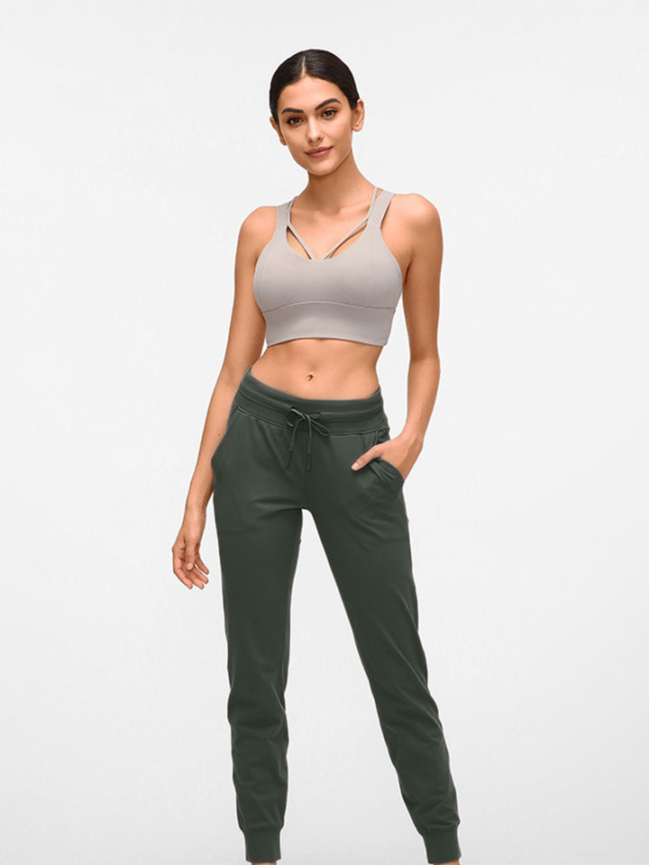 Fashion Sava | Tied Joggers | Double Take with Pockets