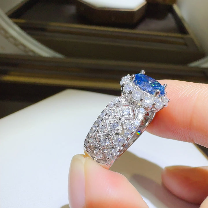 Fashion Sava | Moissanite Zircon Ring | 925 Sterling Silver