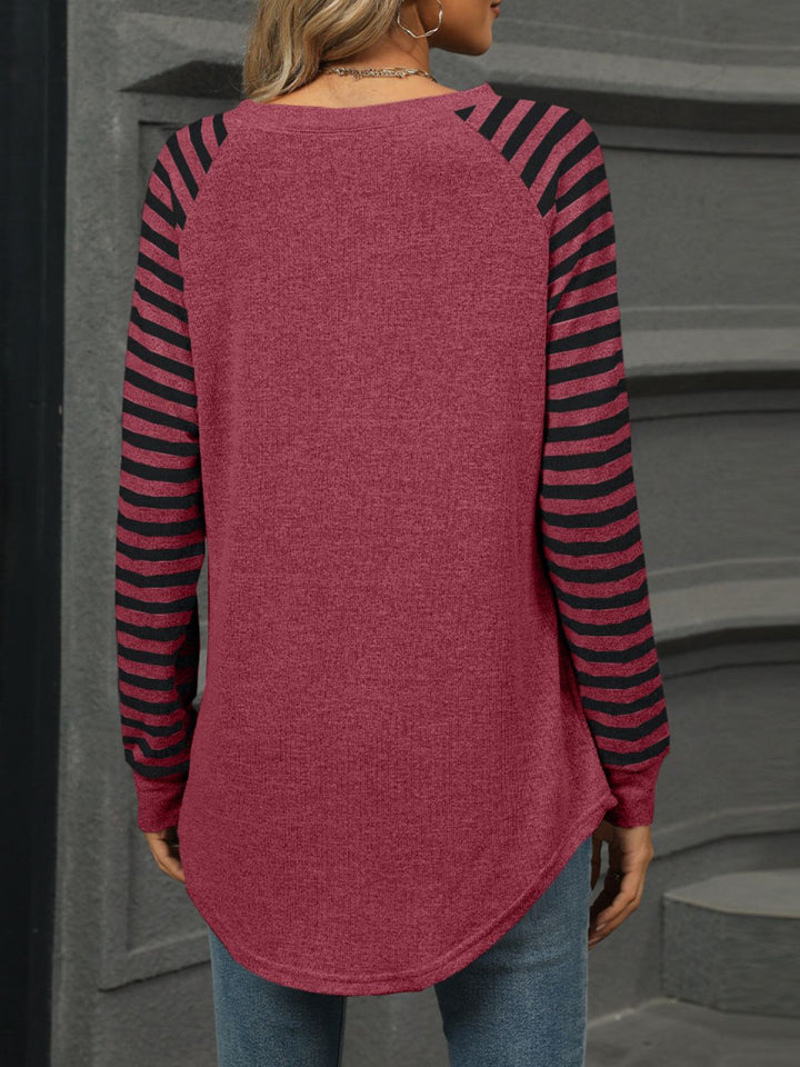Fashion Sava | Round Neck T-Shirt | Casual Long Sleeve Style