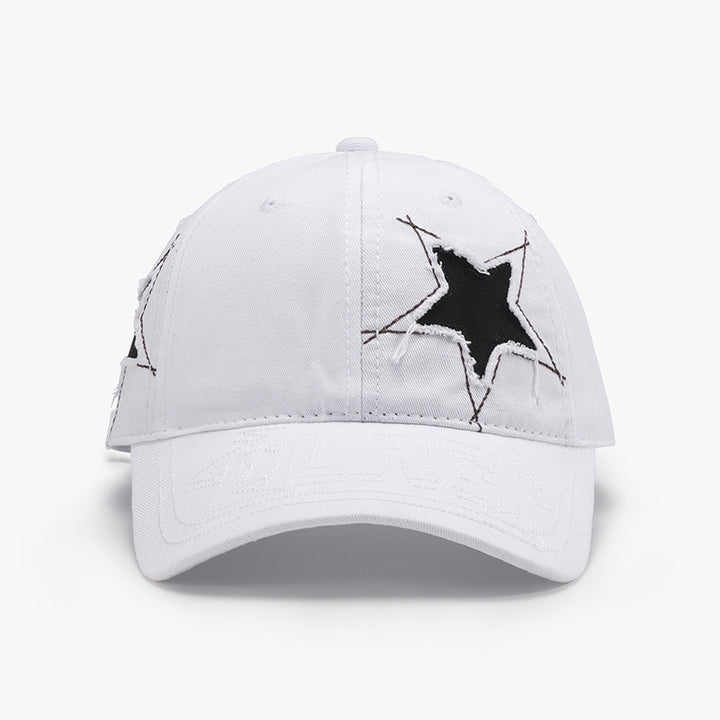 Fashion Sava | Star Raw Hem Cap | Adjustable Fit