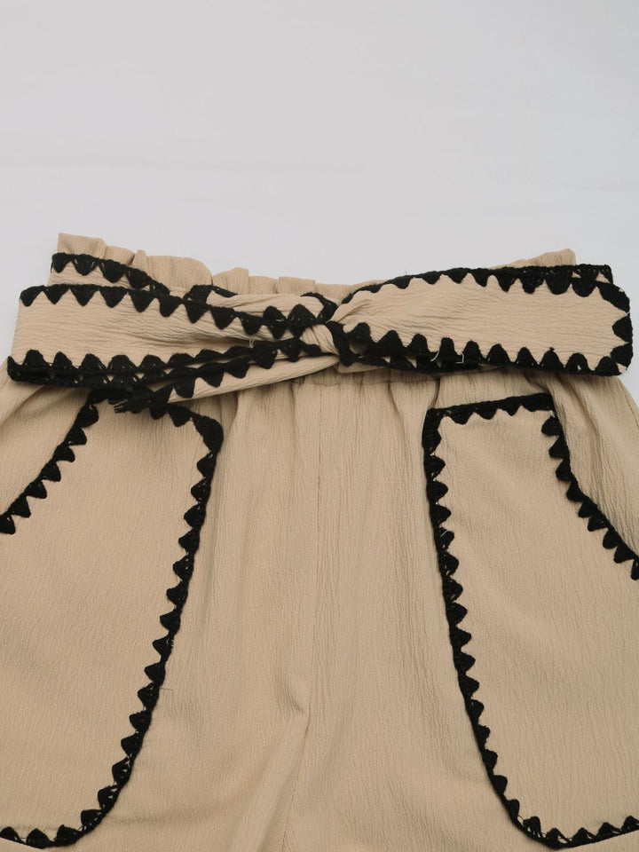 Fashion Sava | Contrast Trim Shorts | Perfect Fit Style