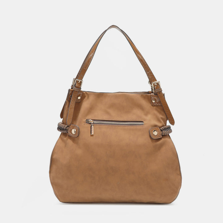 Fashion Sava | Hobo Bag | Rhinestone Embroidery & Tassel Design