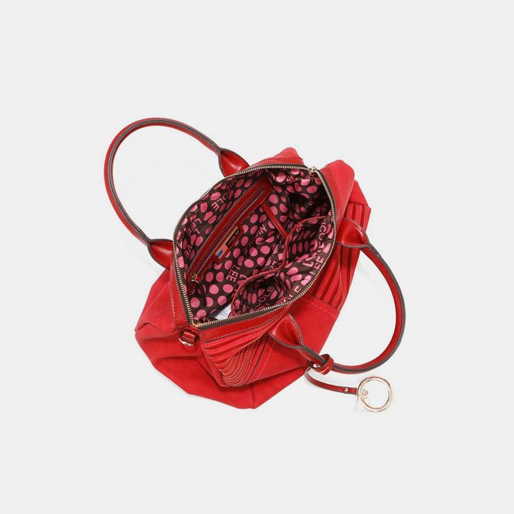 Fashion Sava | Boston Bag | Scallop Stitched Elegance