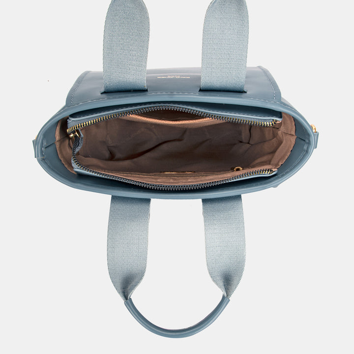 Fashion Sava | Small Handbag | Embossed Pattern Handles