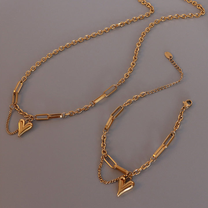Fashion Sava | Heart Pendant Necklace | Durable Titanium Steel