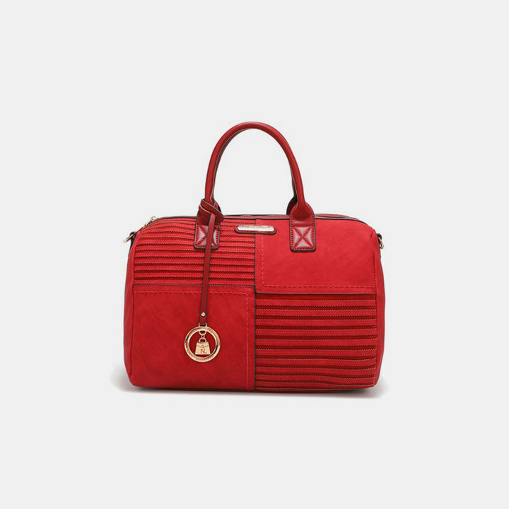 Fashion Sava | Boston Bag | Scallop Stitched Elegance