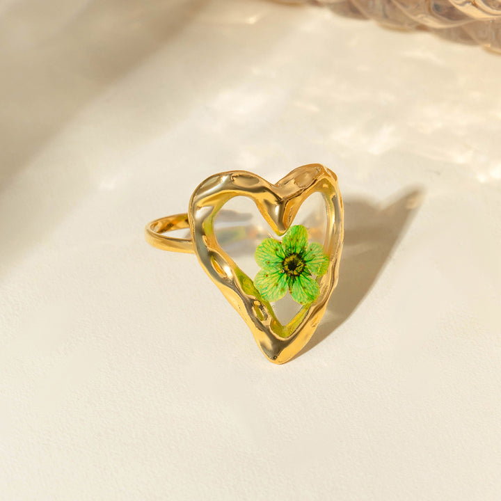 Fashion Sava | Eternal Flower Ring | Stainless Steel Elegance