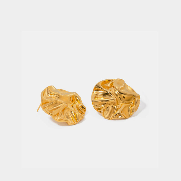 Fashion Sava | 18K Gold-Plated Stud Earrings | Elegant Everyday Wear