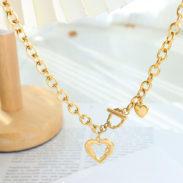 Fashion Sava | Heart Pendant Necklace | Durable Titanium Steel