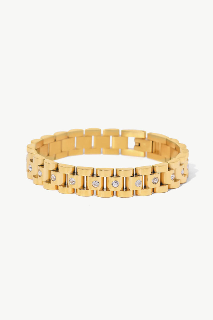 Fashion Sava | Zircon Bracelet | 18K Gold-Plated Elegance