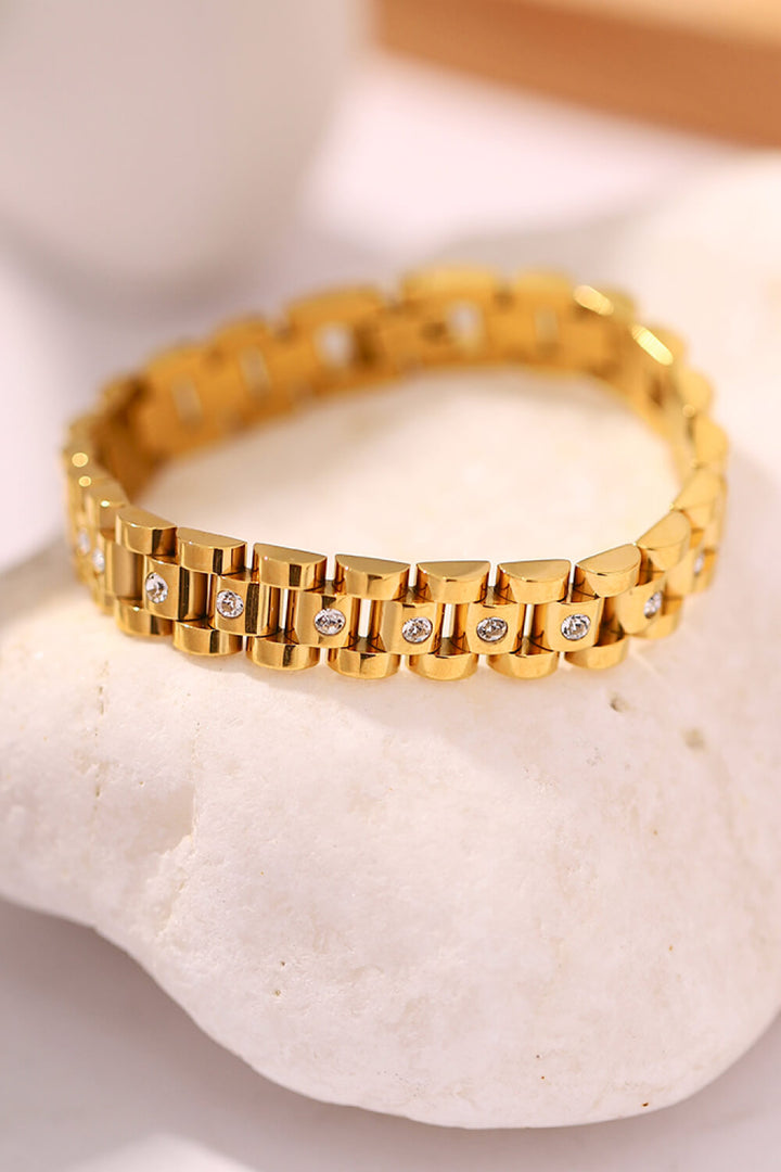 Fashion Sava | Zircon Bracelet | 18K Gold-Plated Elegance