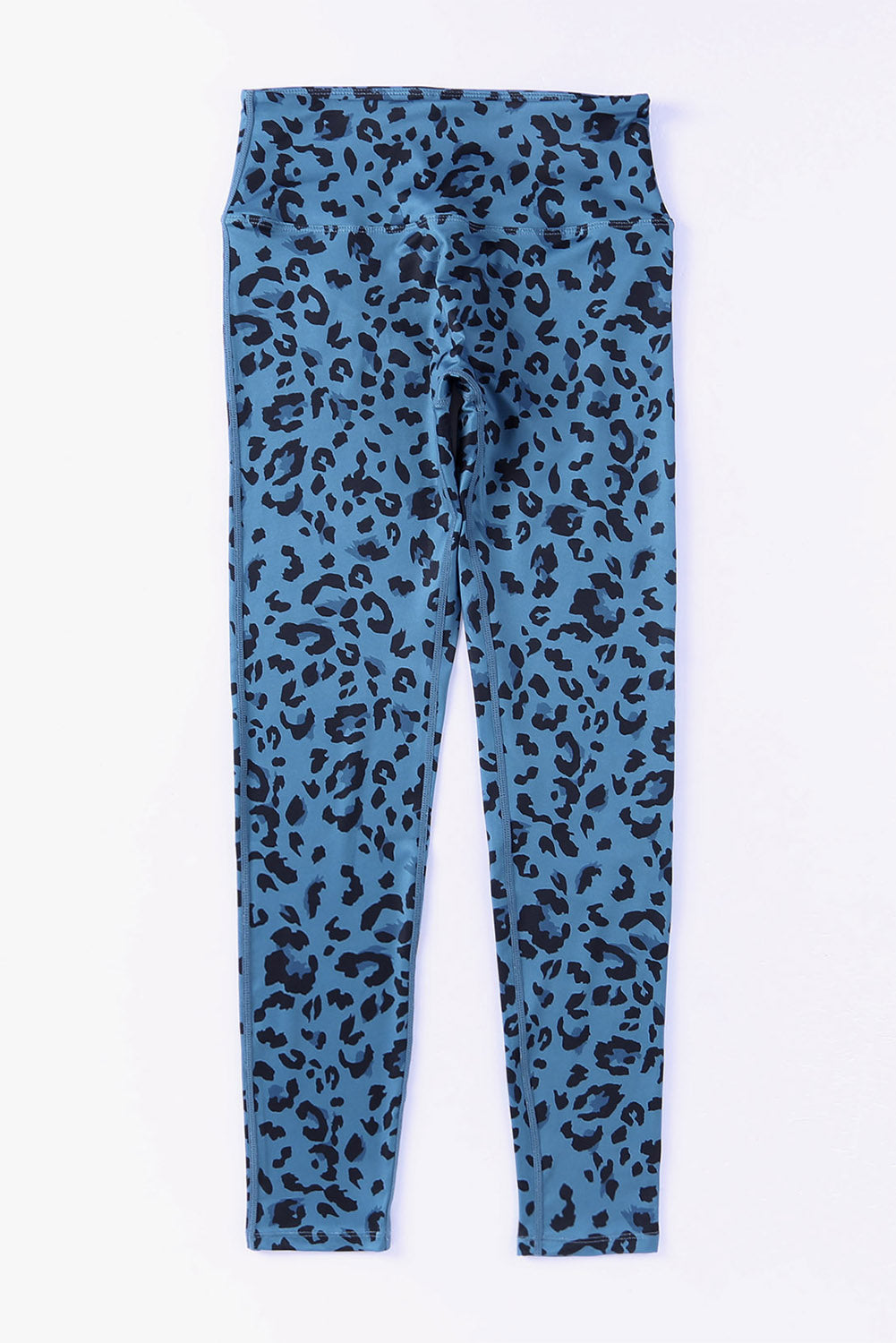 Leggings con cintura ancha y estampado de leopardo