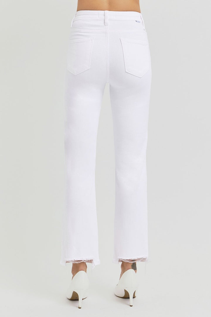 Fashion Sava | High Rise Crop Jeans | Tummy Control Elastic Band