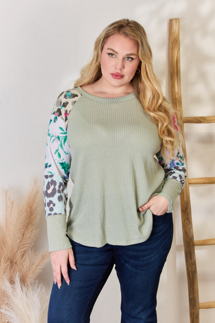 Fashion Sava | Printed Blouse | Versatile Round Neck Design