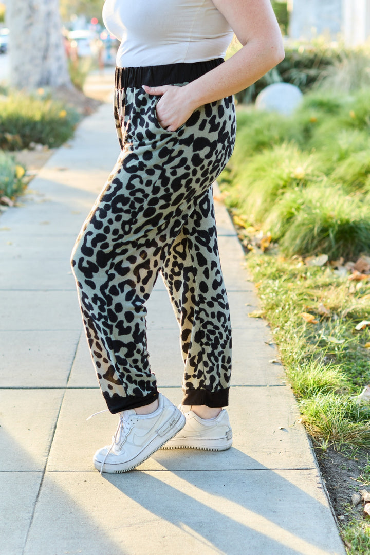 Fashion Sava | Leopard Sweatpants | Bold Contrast Design