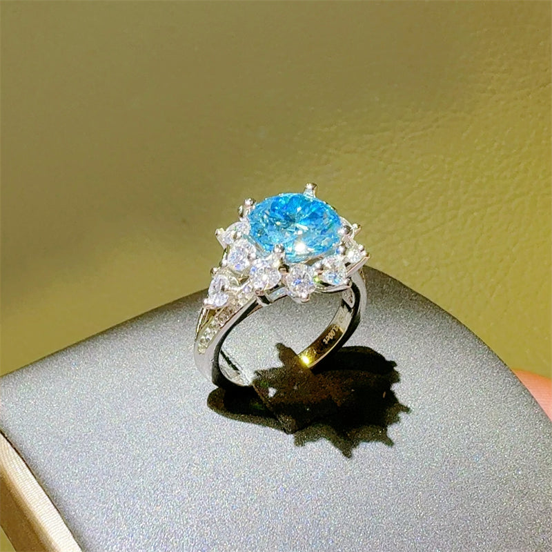Fashion Sava | Moissanite Zircon Ring | 925 Sterling Silver