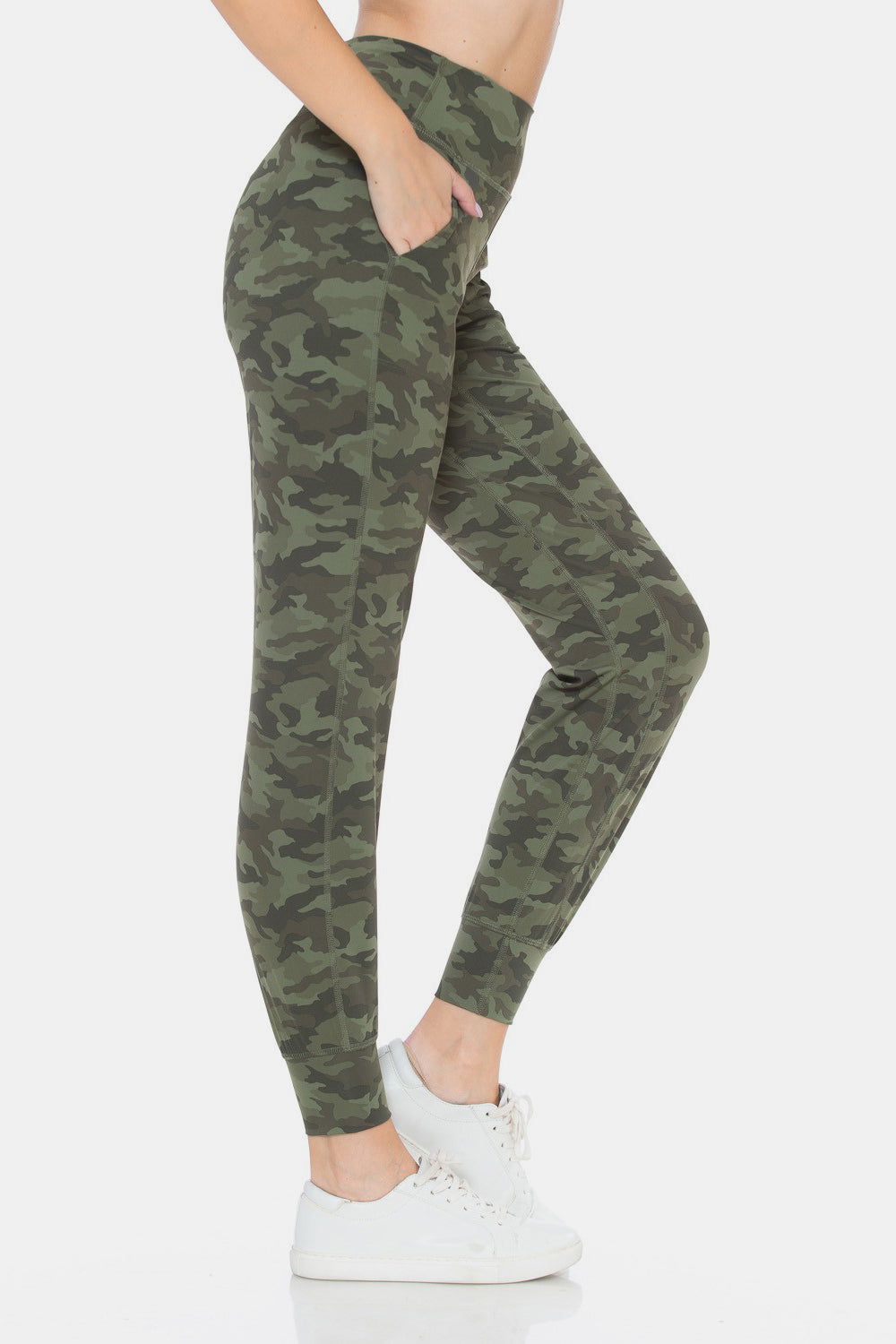 Leggings Depot Leggings de cintura alta con diseño de camuflaje