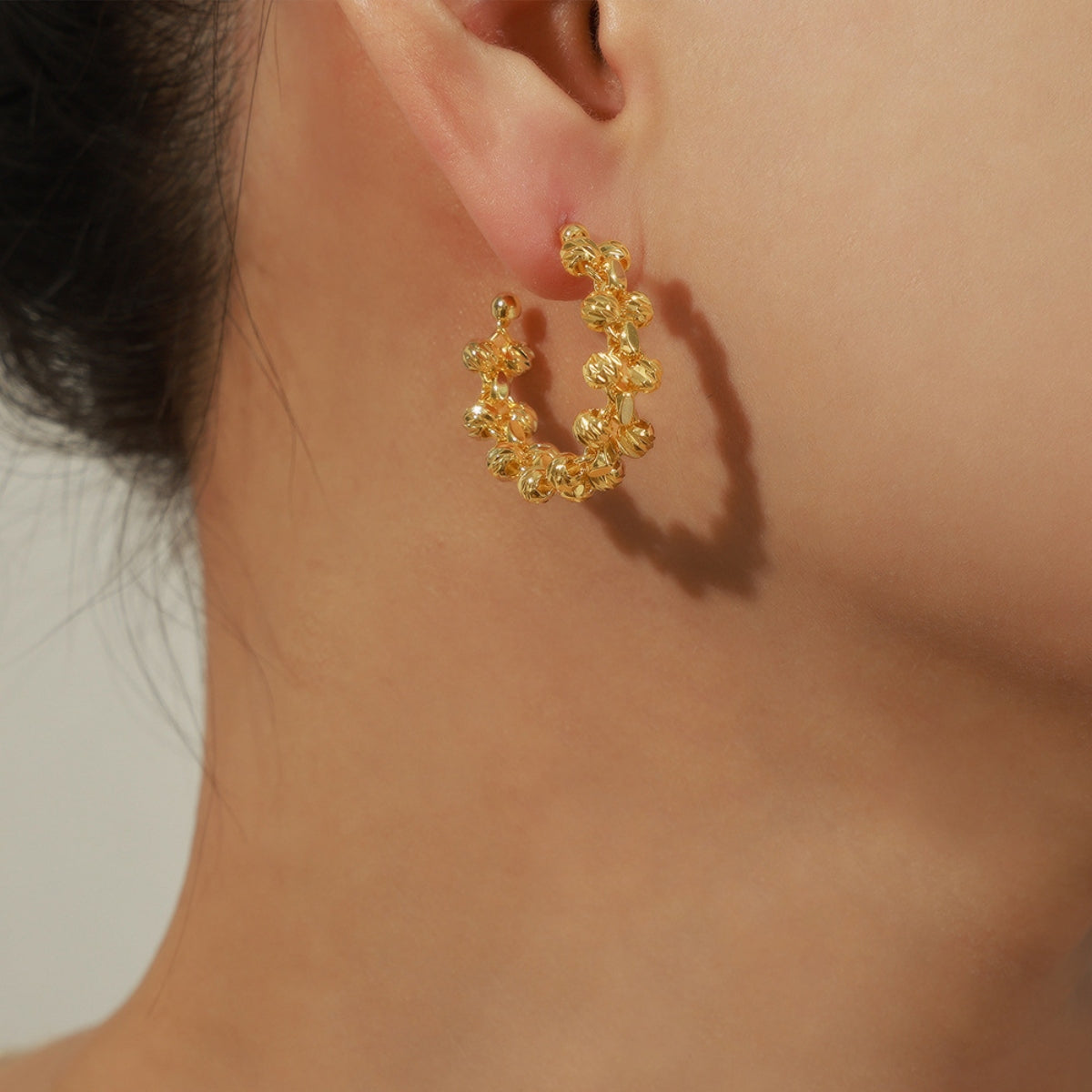 Fashion Sava | C-Hoop Earrings | Durable Titanium Steel