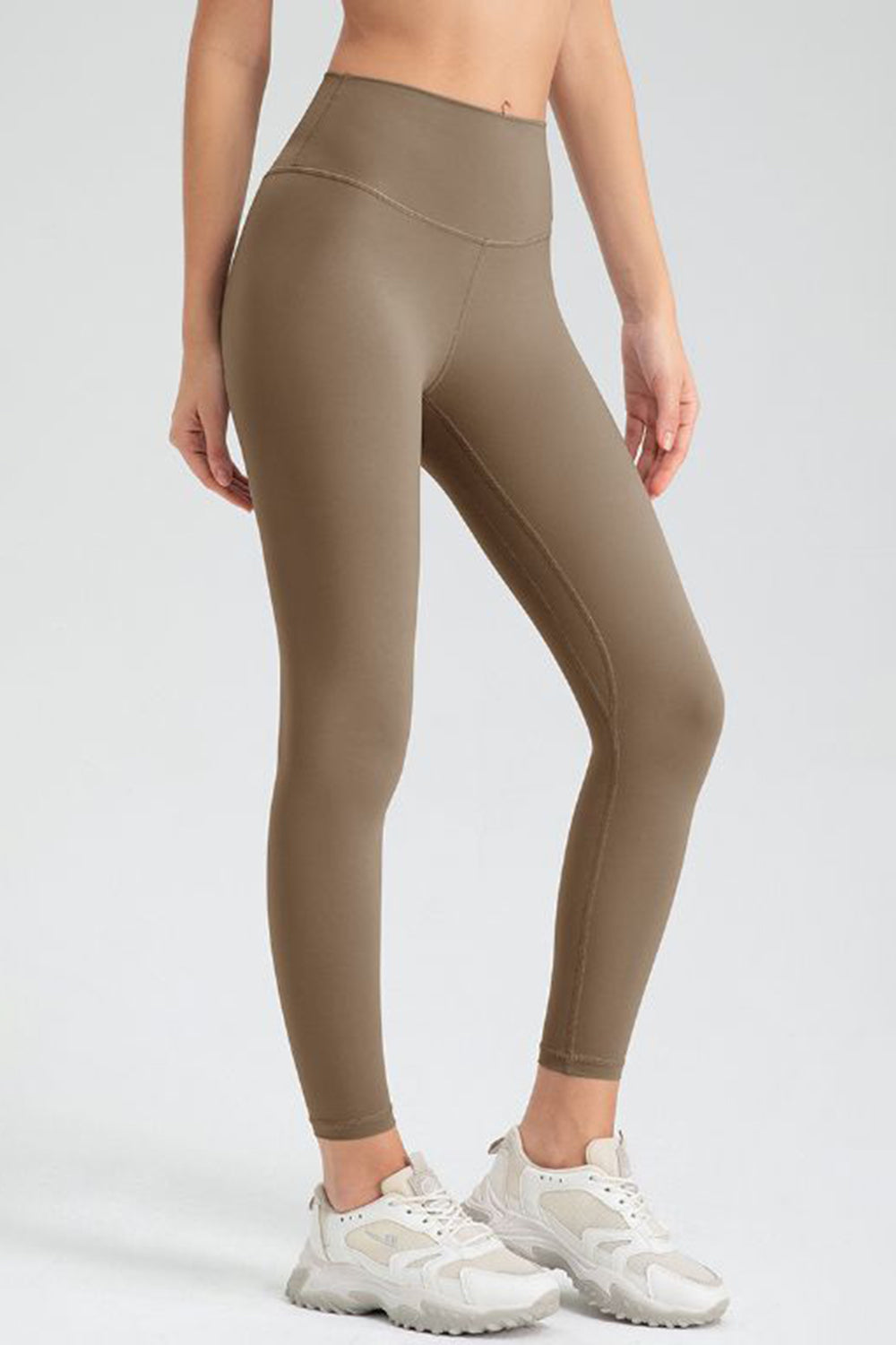 Legging slim fit actif à taille large