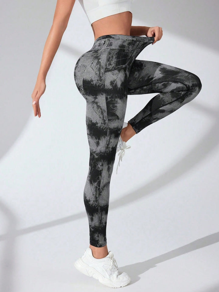 Fashion Sava | High Waist Leggings | Tie-Dye Active Comfort