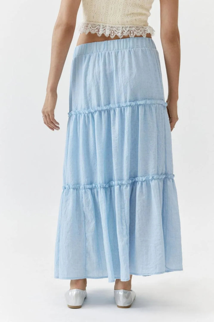Fashion Sava | Frill Elastic Waist Skirt | Effortless Style