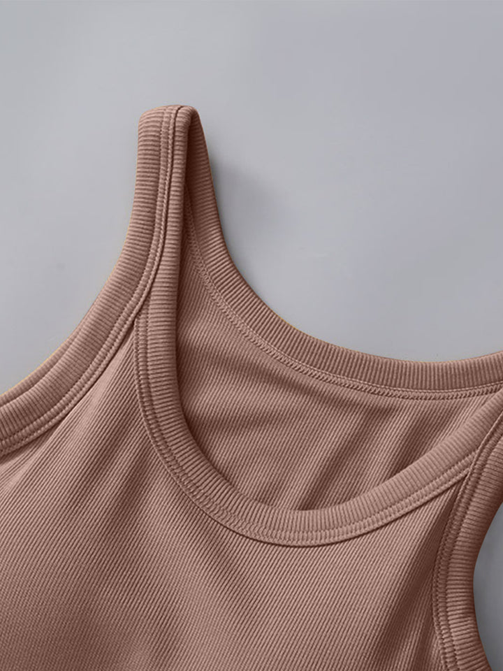 Fashion Sava | Round Neck Tank | Built-In Bra Support