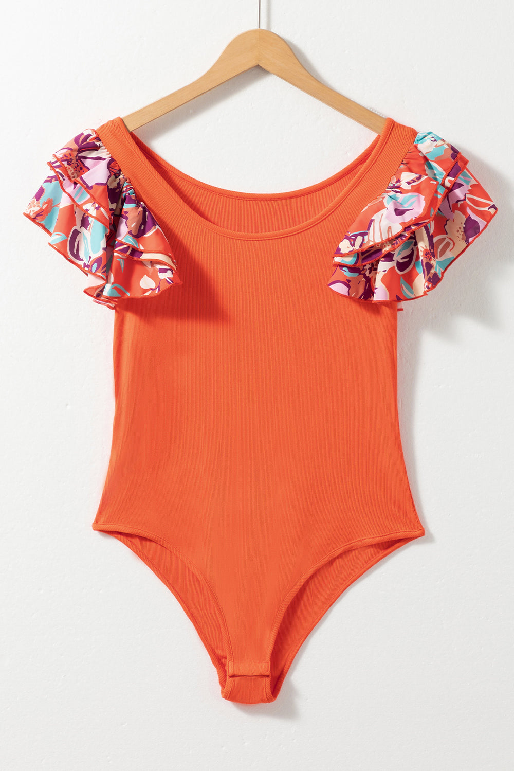 Fashion Sava | Bodysuit | Flounce Sleeve Elegance