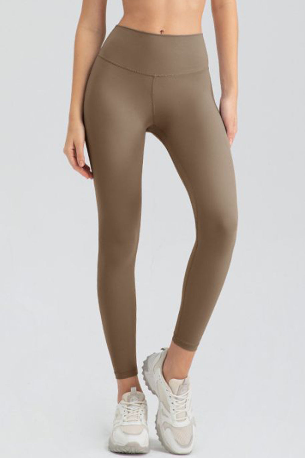 Legging slim fit actif à taille large