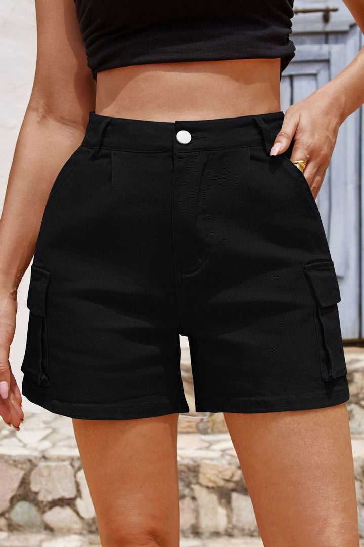 Fashion Sava | Pocketed High Waist Shorts | Versatile Summer Style