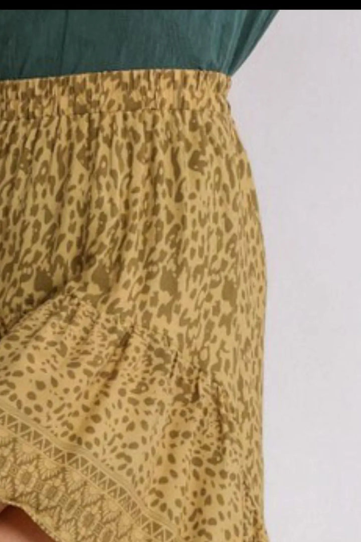 Fashion Sava | High Low Skirt | Animal Border Print Plus Size