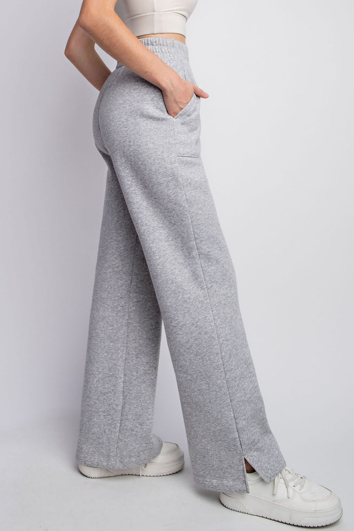 Fashion Sava | Sweatpants | Drawstring Straight Leg Slit