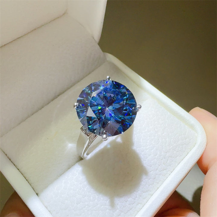 Fashion Sava | Moissanite Ring | 10 Carat Sterling Silver Elegance