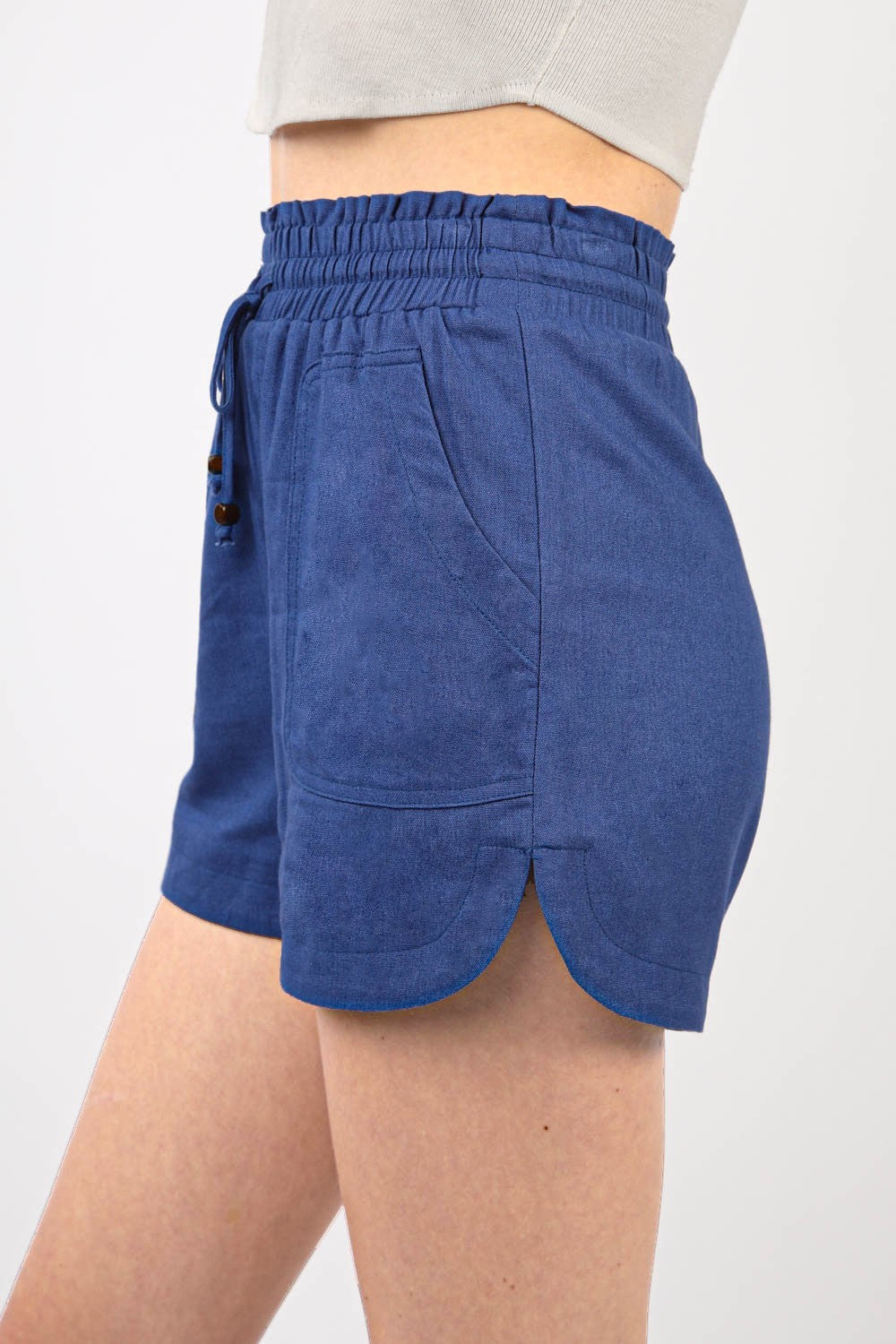 Fashion Sava | Linen Shorts | Drawstring Elastic Waist