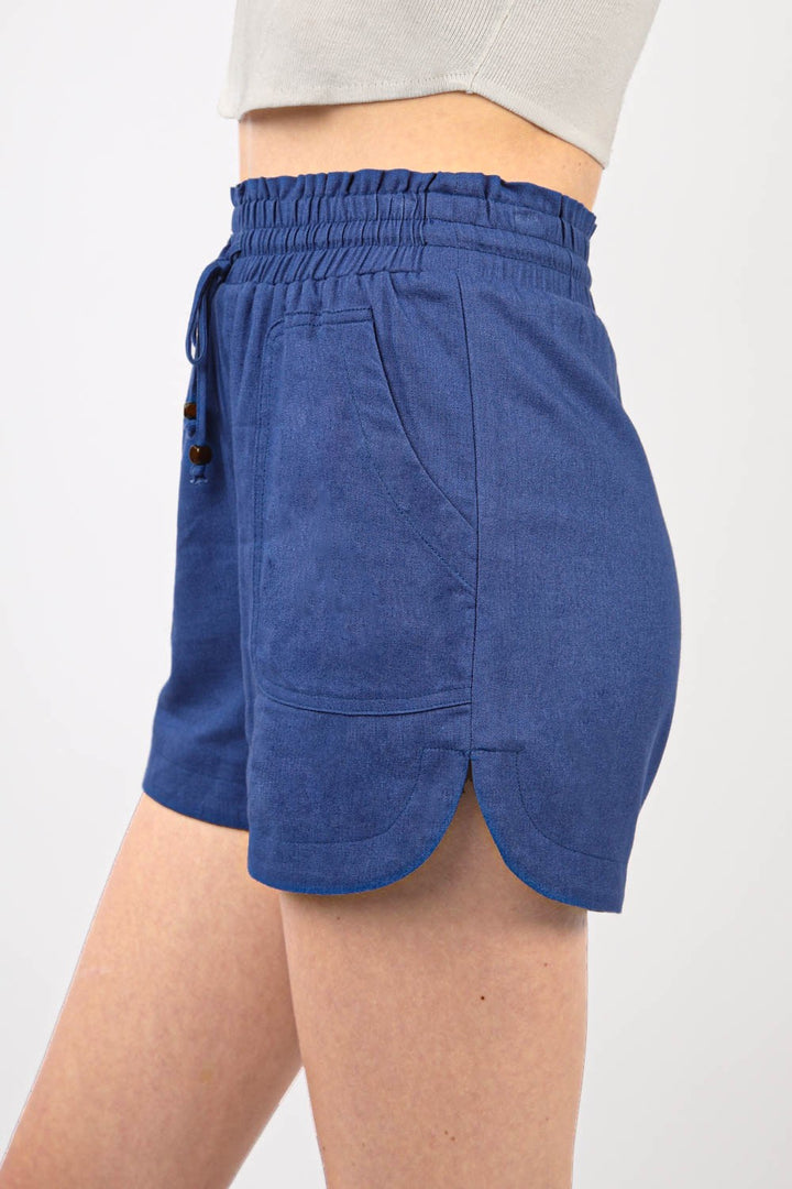 Fashion Sava | Linen Shorts | Drawstring Elastic Waist