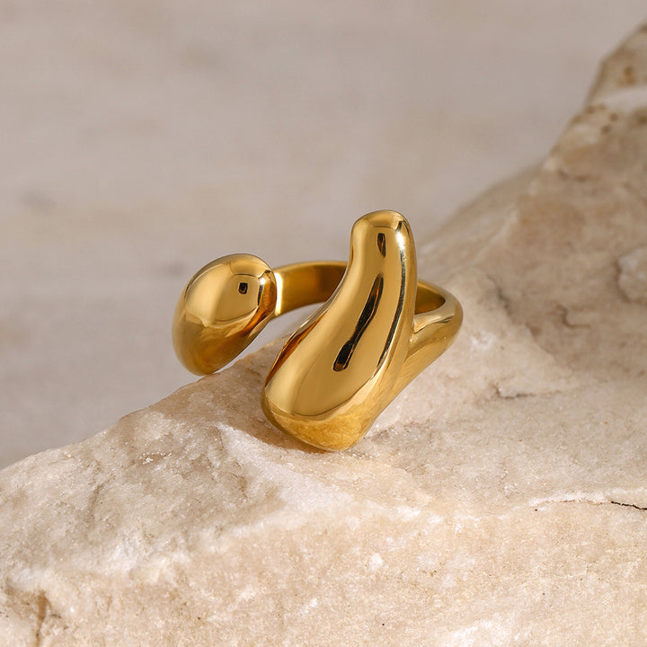 Fashion Sava | Open Ring | 18K Gold-Plated Stainless Steel
