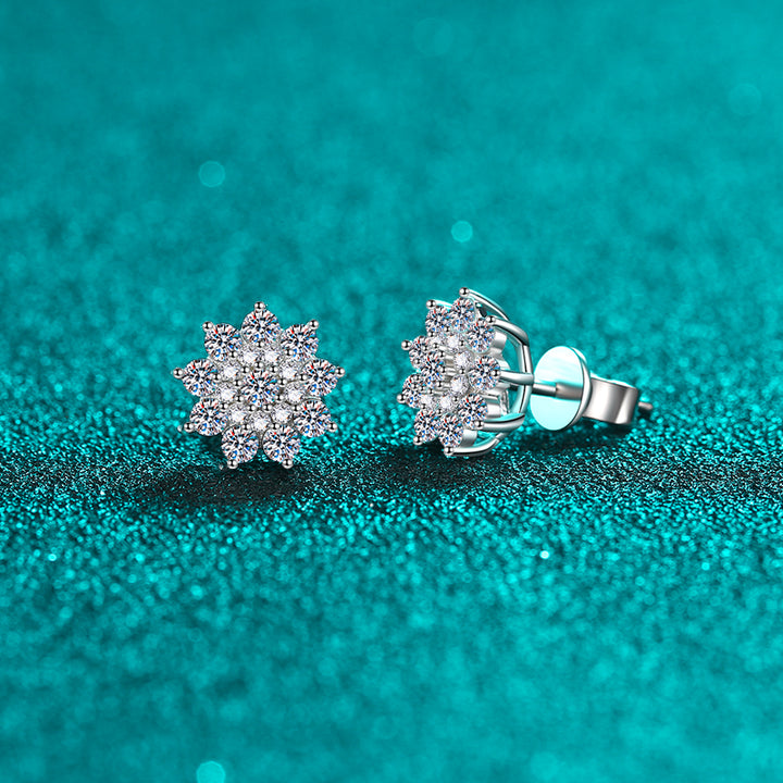 Fashion Sava | Moissanite Zircon Earrings | Elegant Stud Design