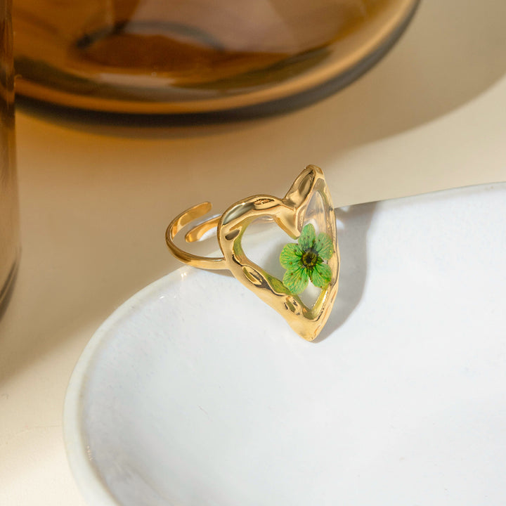 Fashion Sava | Eternal Flower Ring | Stainless Steel Elegance