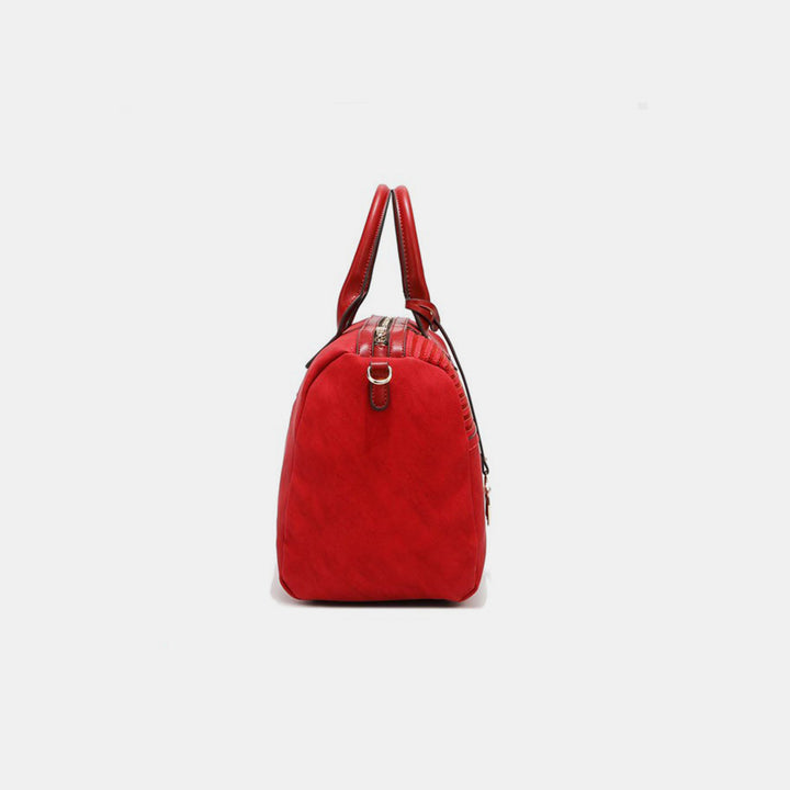 Fashion Sava | Boston Bag | Scallop Stitched Elegance
