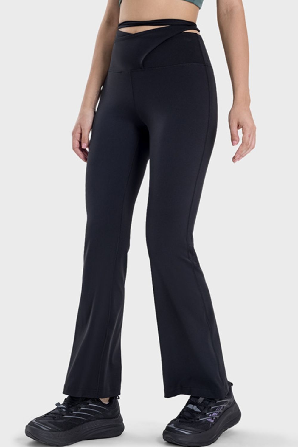 Pantalon de sport taille mi-haute noué Millennia