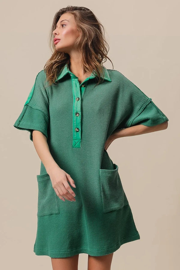 Fashion Sava | Knit Dress | Dip Dye Mineral Washed Style