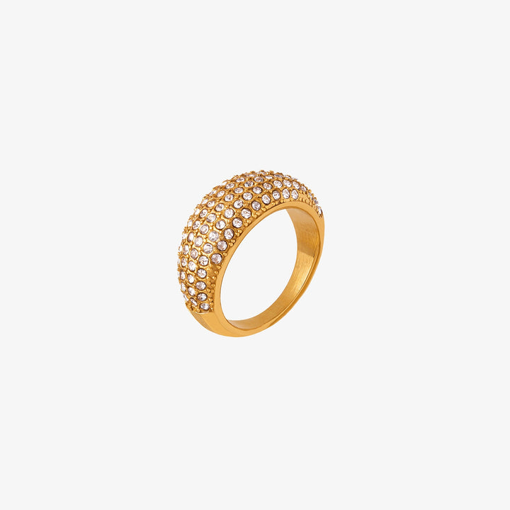Fashion Sava | Titanium Steel Ring | Czech Diamond Elegance