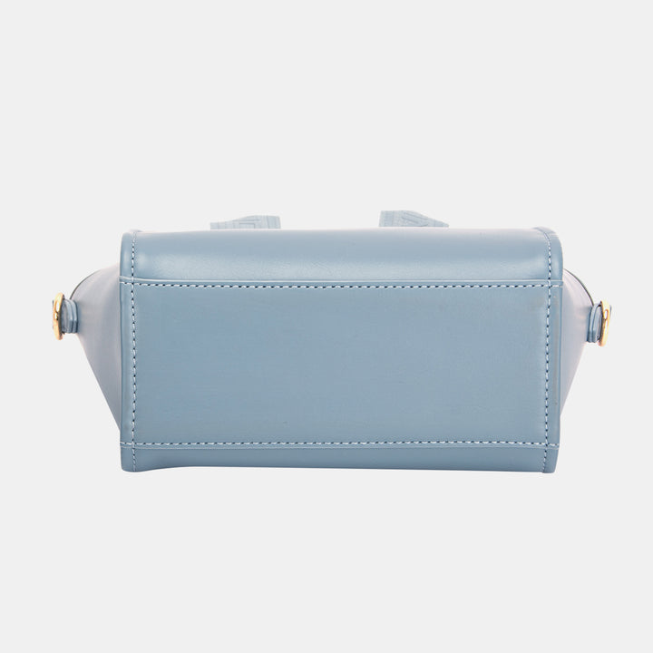 Fashion Sava | Small Handbag | Embossed Pattern Handles
