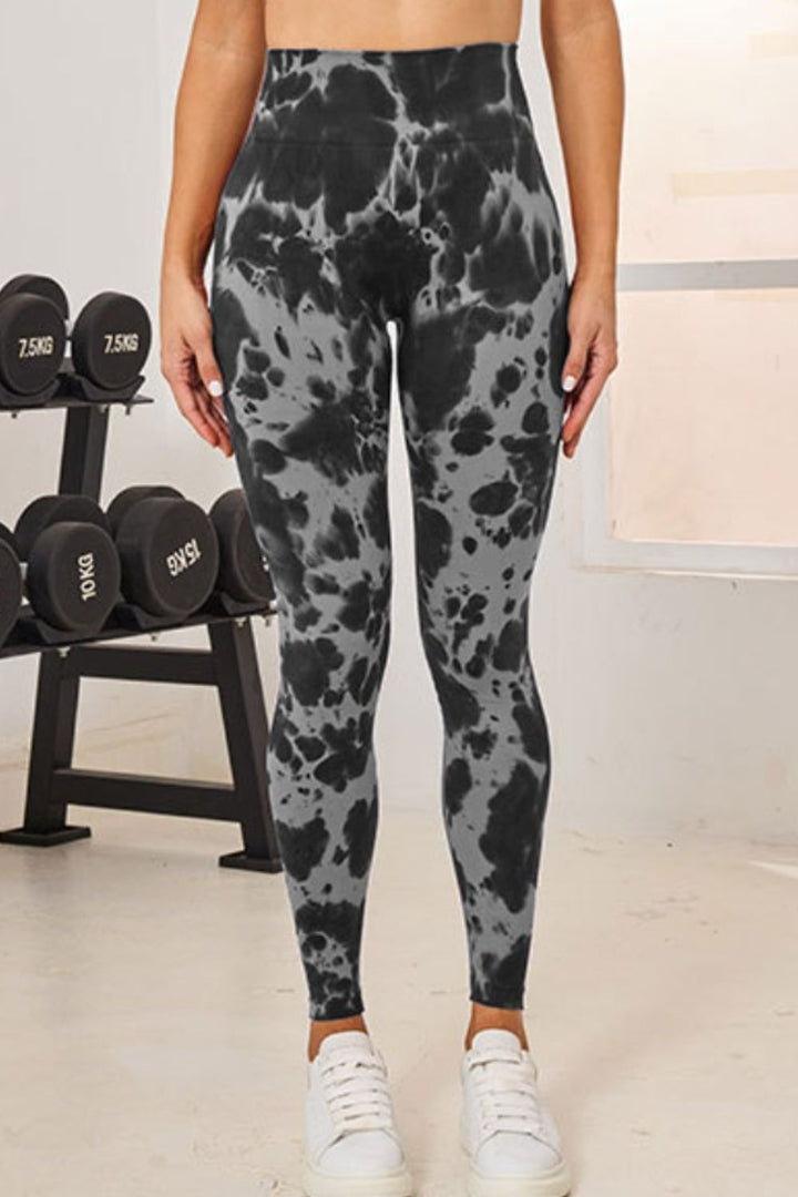 Fashion Sava | High Waist Active Leggings | Tie-Dye Design