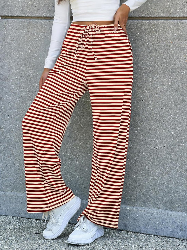 Fashion Sava | Striped Wide Leg Pants | Effortless Chic Style
