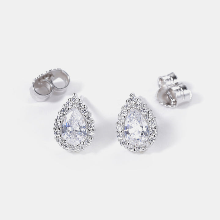 Fashion Sava | Teardrop Earrings | Elegant Zircon Design