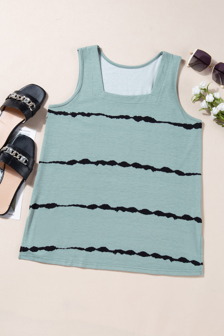 Fashion Sava | Striped Square Neck Tank | Chic Summer Essential
