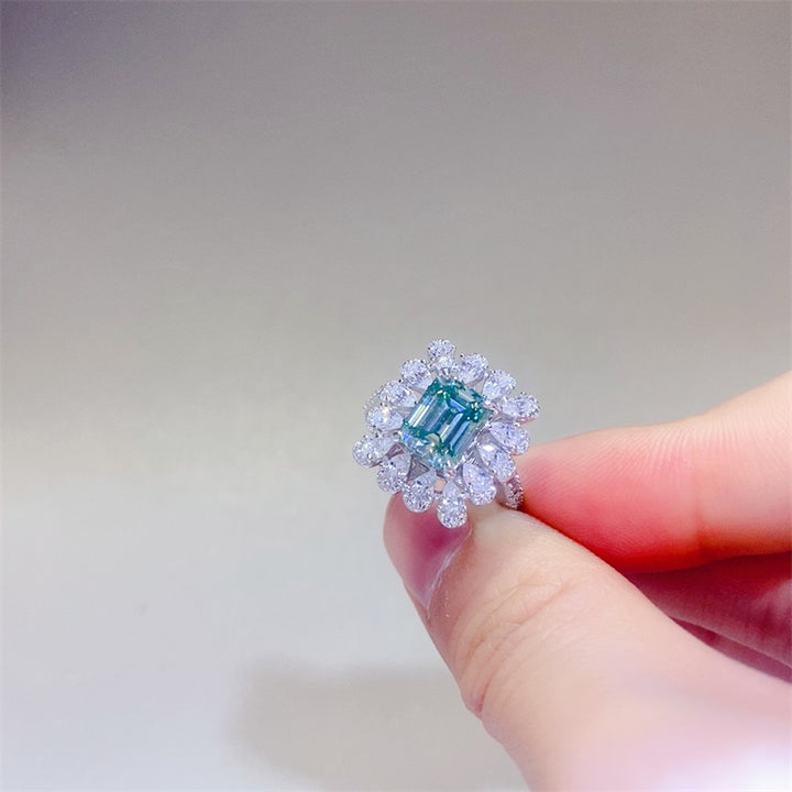 Fashion Sava | Moissanite Ring | Elegant Sterling Silver Design