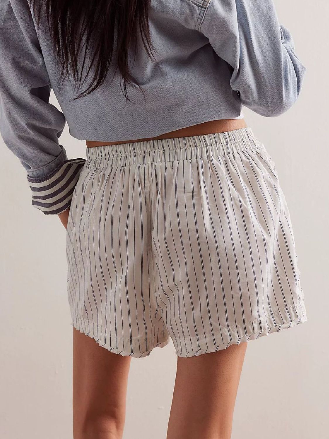 Fashion Sava | Striped Shorts | Elastic Waist Comfort