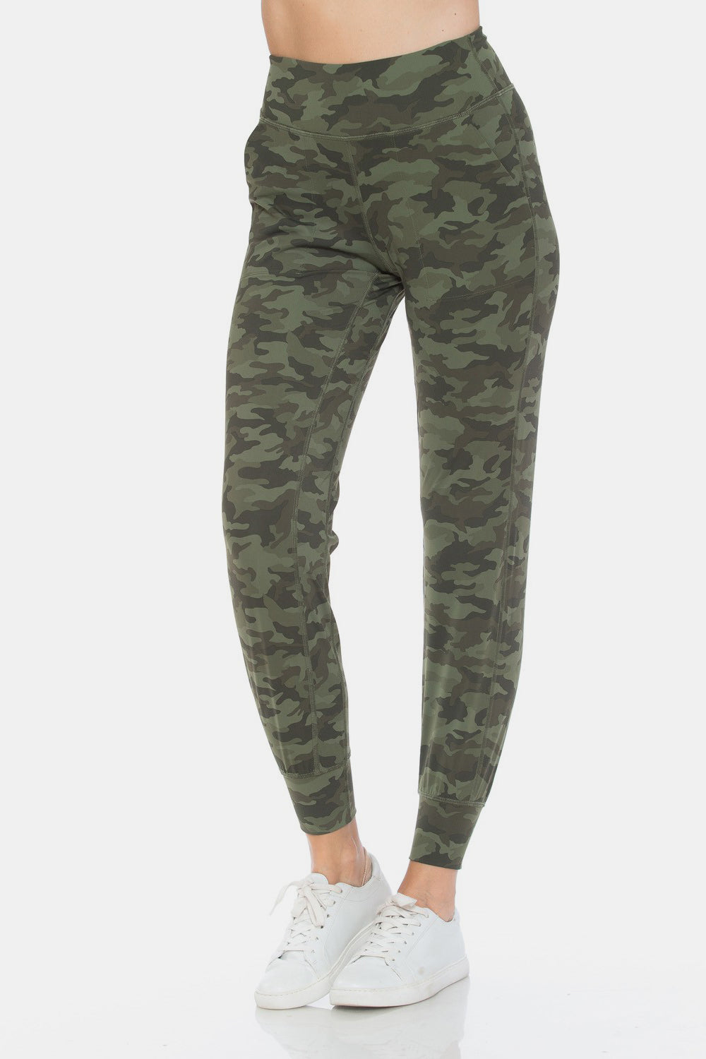 Leggings Depot Leggings de cintura alta con diseño de camuflaje