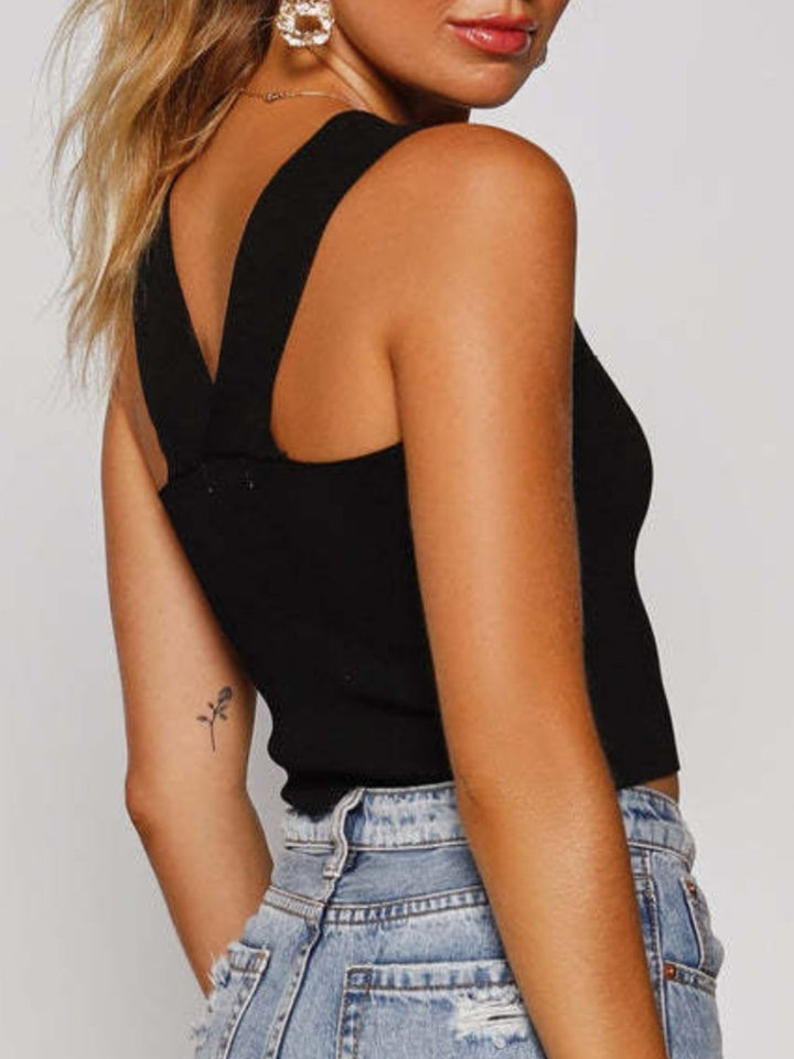 Fashion Sava | Square Neck Tank | Wide Strap Comfort